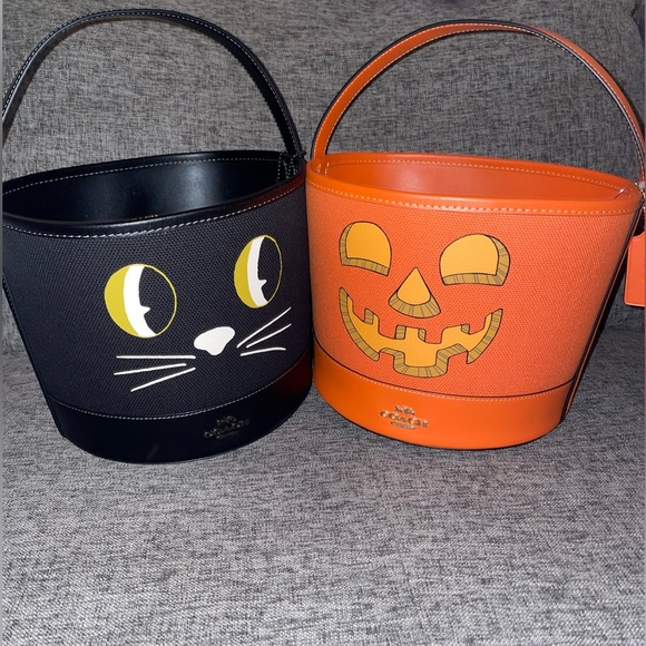 Coach Handbags - (1) Coach Pumpkin or Black Cat Bucket Purse